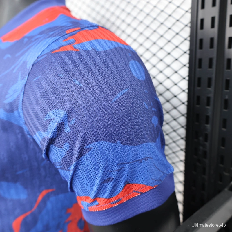 25/26 Player Version Barcelona Blue Flame Special Edition Jersey