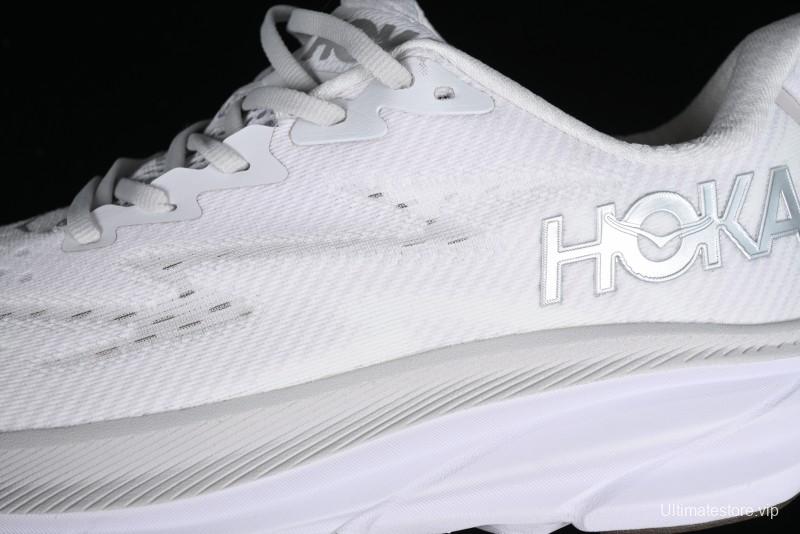 HOKA ONE ONE CLIFTON 9 Running Shoes with Lightweight Knit Mesh and Enhanced Cushioning - 1127895 NCWT