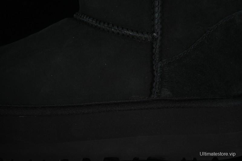 UGG Classic Ultra Mini Platform 3CM Wool Blend Mini Short Boots - 1135092