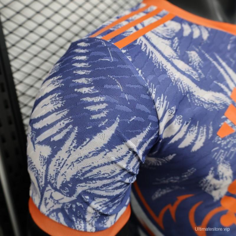 Player Version 25/26 Liverpool Blue with Orange Flaming Bird Special Jersey