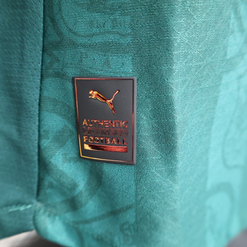 Player Version 25/26 Plymouth Home Jersey Argyle Green with Puma Logo Design