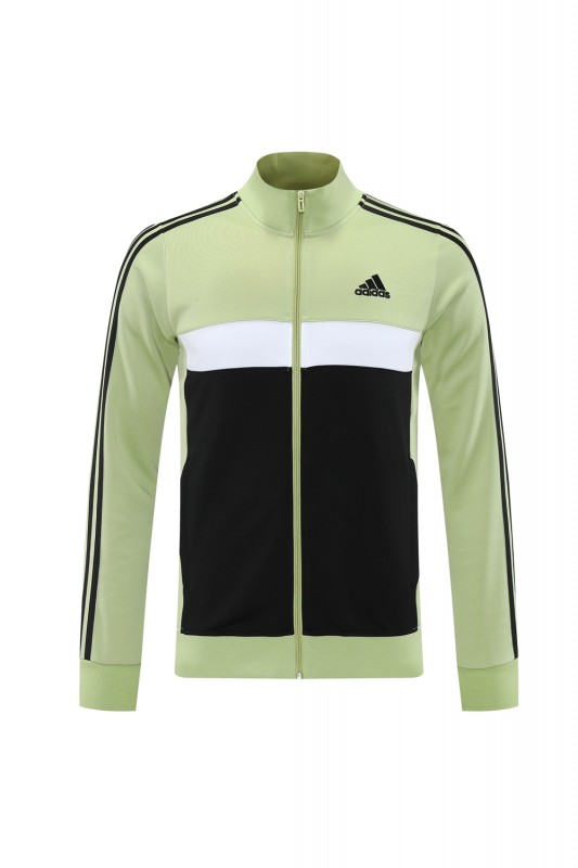 2025 Adidas Light Green/Black Full Zipper Jacket +Long Pants