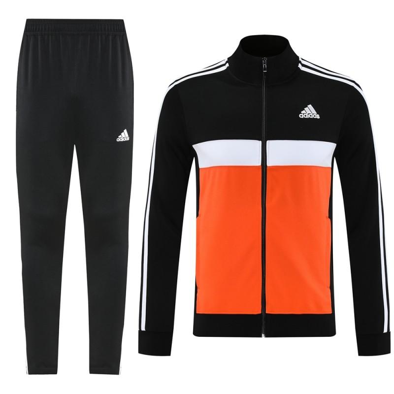 2025 Adidas Orange/Black Full Zipper Jacket +Long Pants