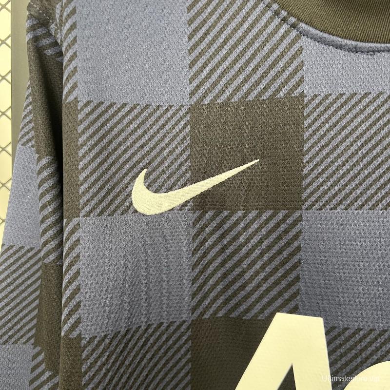 13/14 Retro Manchester United Long Sleeve Black Jersey