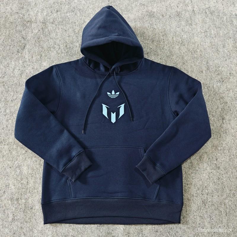 25/26 Inter Miami Messi Fleece-lined Hoodie 9 Color Full Zipper Jacket + Long Pants