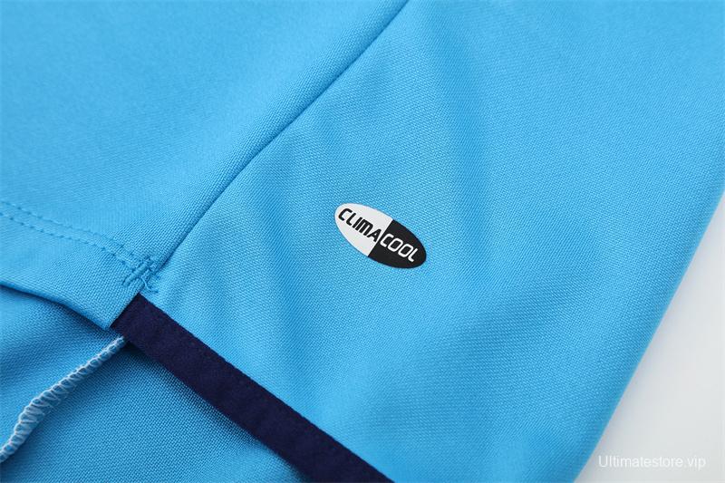 Retro 05/06 Real Madrid Light Blue Half Zipper Jacket