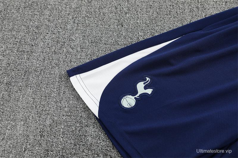 25/26 Tottenham Hotspur Royal Blue with XS Short Sleeve+Soccer Shorts