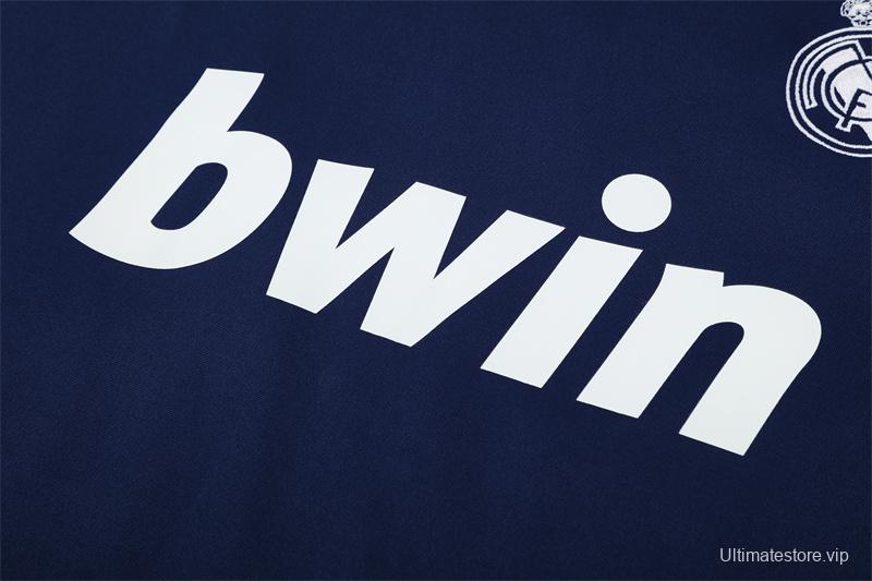 Retro 12/13 Real Madrid Royal Blue Half Zipper Jacket