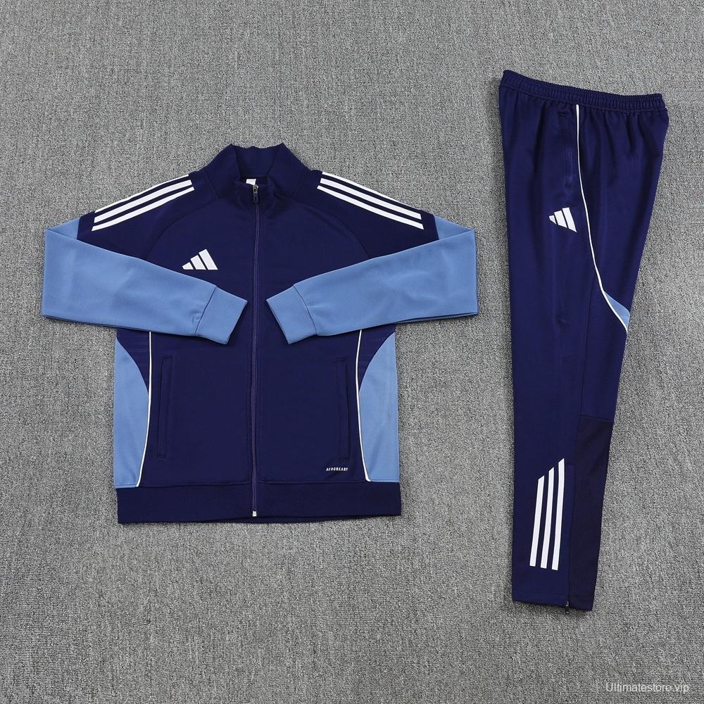 2025 Adidas Navy Full Zipper Jacket + Long Pants