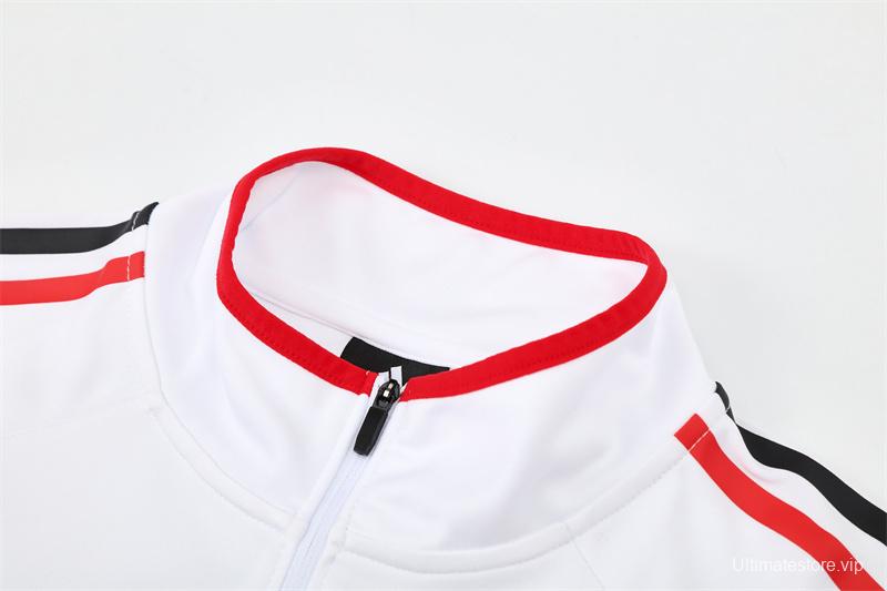 Retro 05/06 AC Milan White Half Zipper Jacket