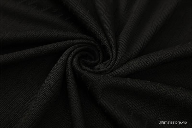 Player Version 25/26 France Black Half Zipper Jacket+Long Pants