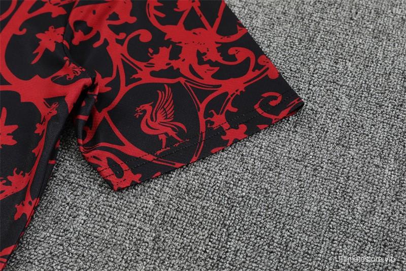 25/26 Liverpool Red Camouflage Short Sleeve Jersey+Shorts with XS