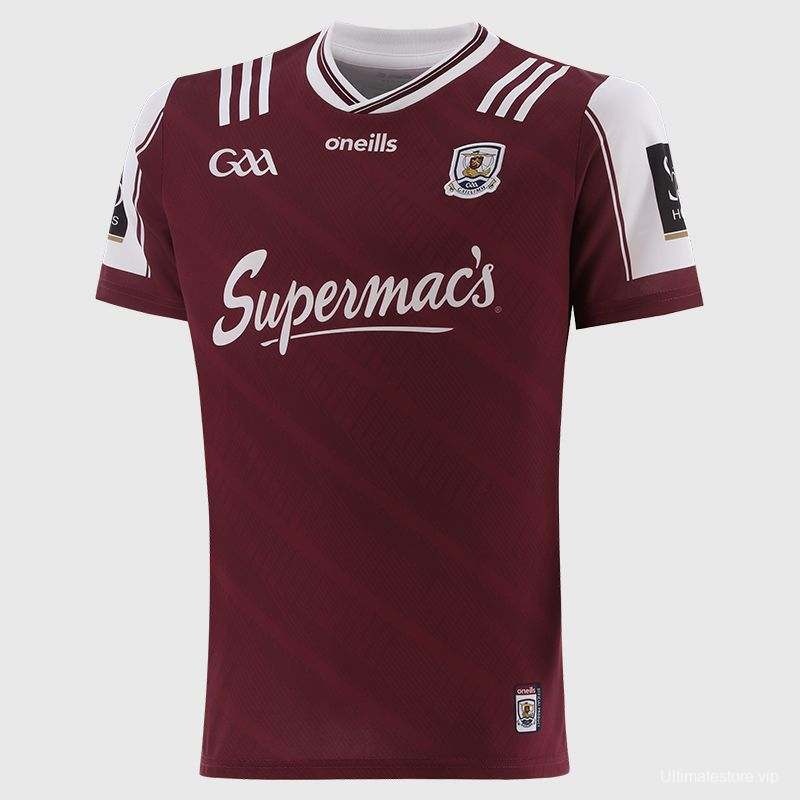 25/26 Galway GAA Maroon with White Trim Home Jersey