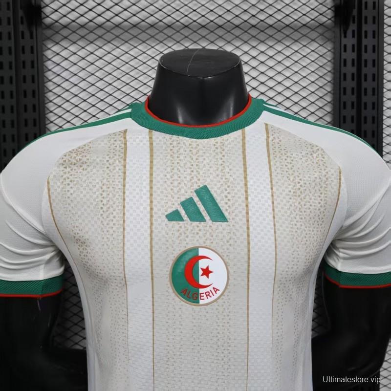 Player Version 2025 Algeria Home White Jersey