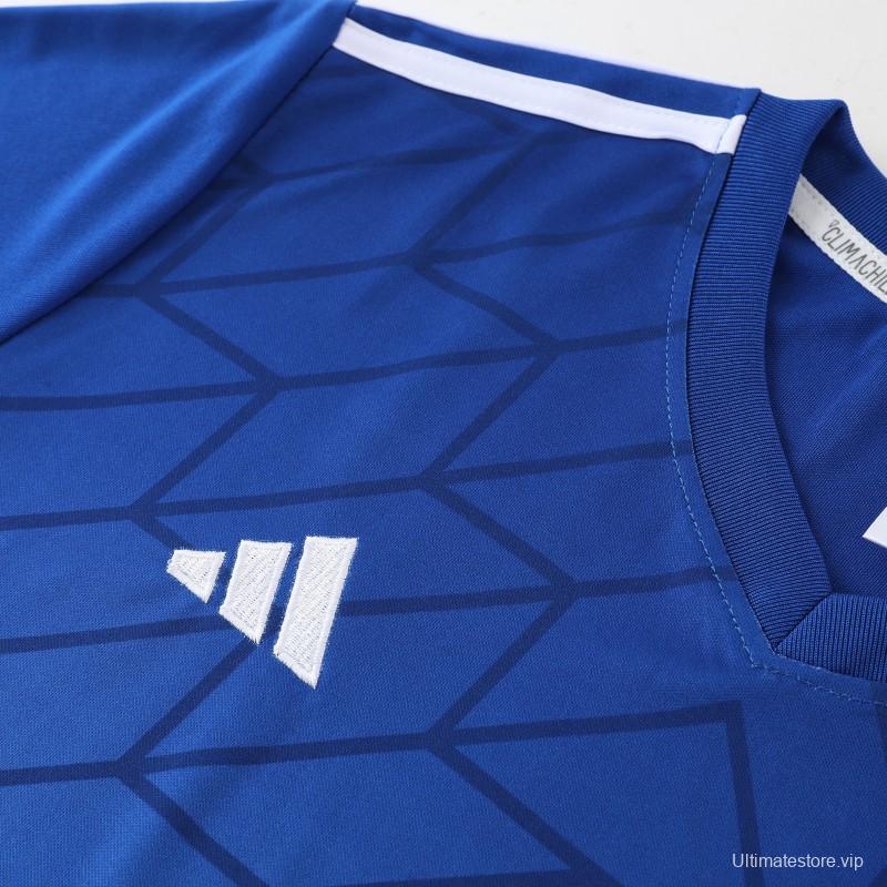 2025 Adidas Royal Blue Full Zipper Jacket+Long Pants