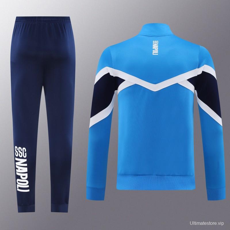 25/26 Napoli Blue/Black Full Zipper Jacket+Long Pants