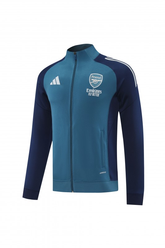 25/26 Arsenal  Navy Blue  Full zipper Jacket Tracksuit+ long pants