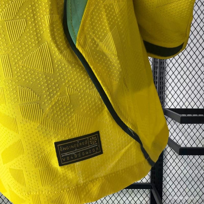 2026 Player Version Mens Brazil World Cup Home Long Sleeve Jersey