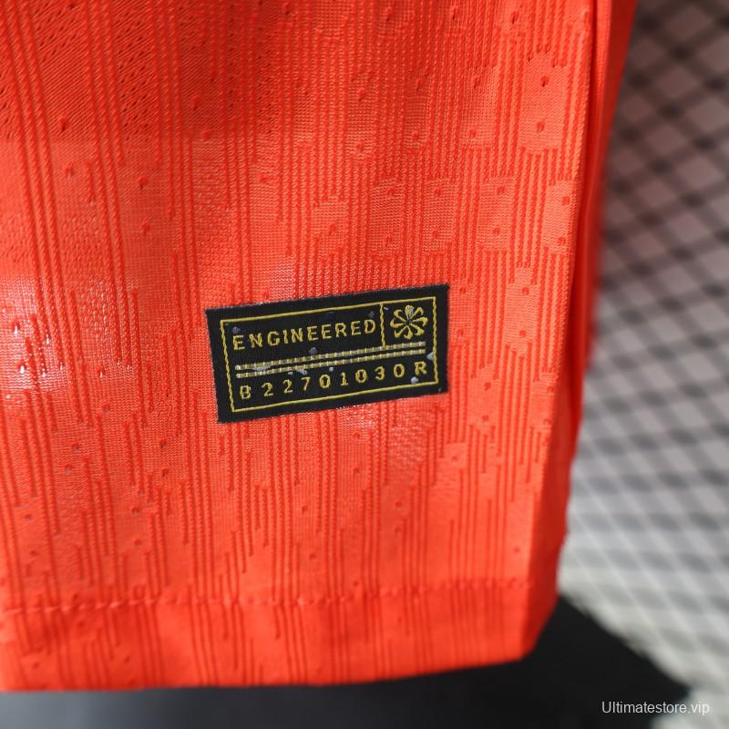 Player Version 2026 Norway Red & Blue with Flag Cross Pattern Home Jersey