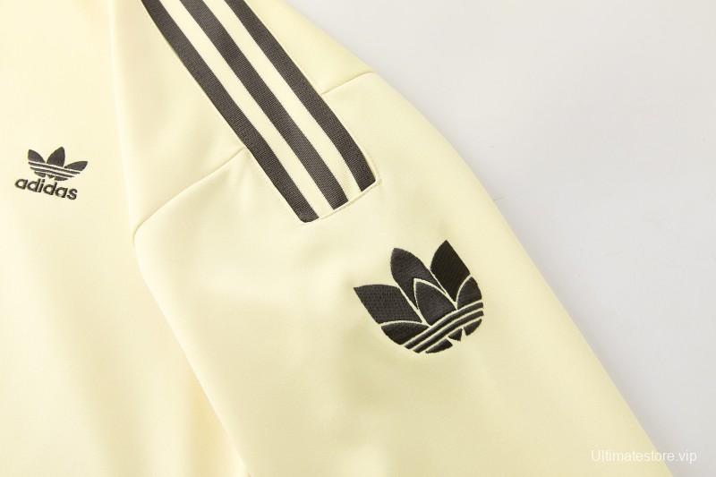 2026  Adidas Apricot Full Zipper Jacket + Long Pants