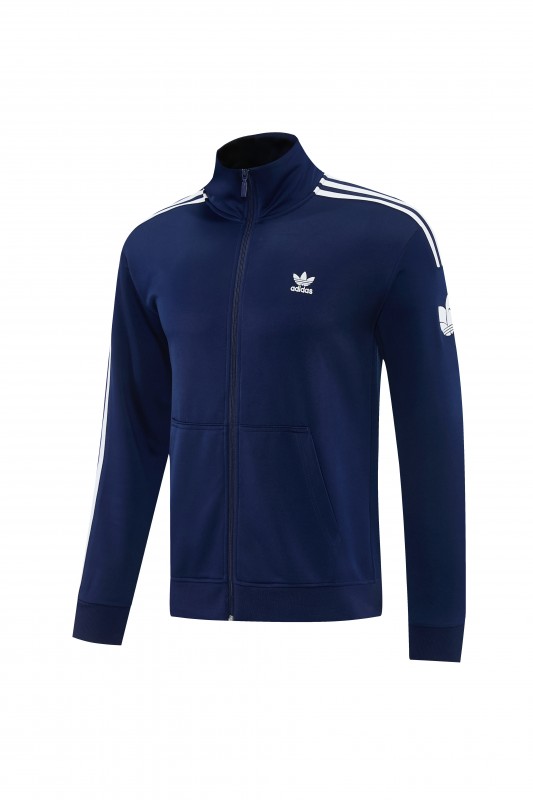 2026 Adidas Navy Blue Full Zipper Jacket + Long Pants