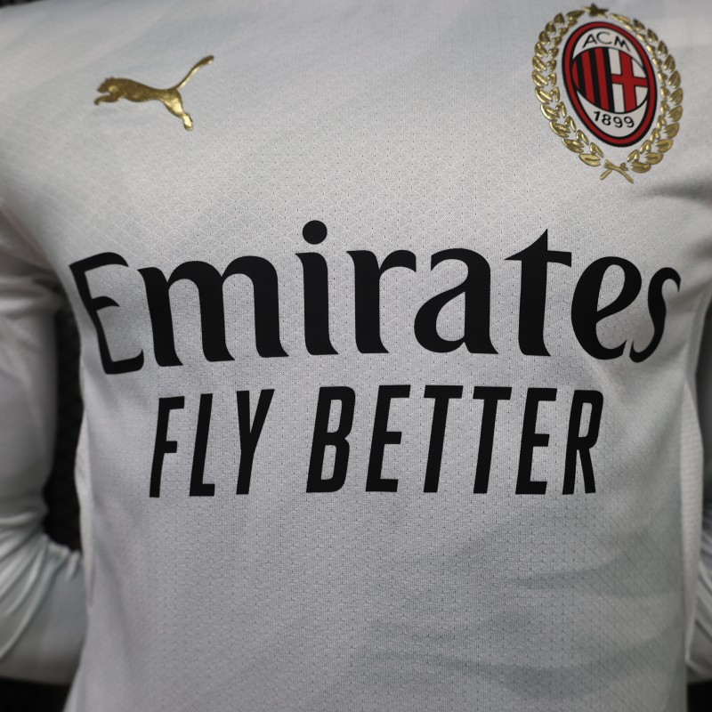 Player Version 26/27 AC Milan Away White Long Sleeve Jersey