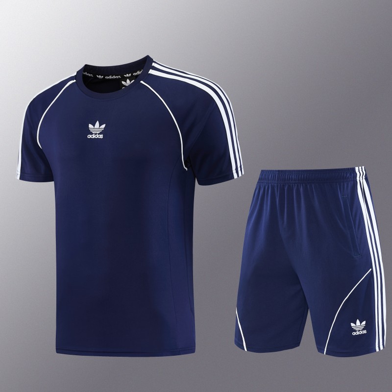 26/27 Adidas AD15 Royal Blue Short Sleeve+Soccer Shorts