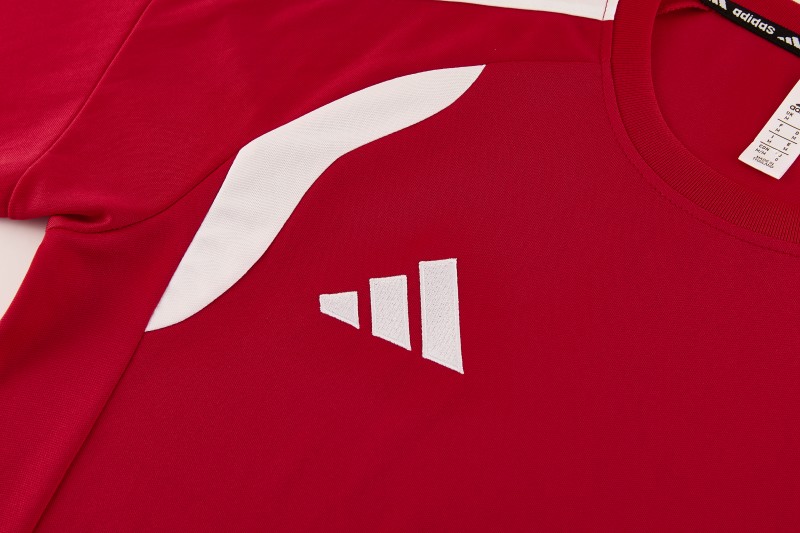 26/27 Adidas 14  Red Short Sleeve+Soccer Shorts