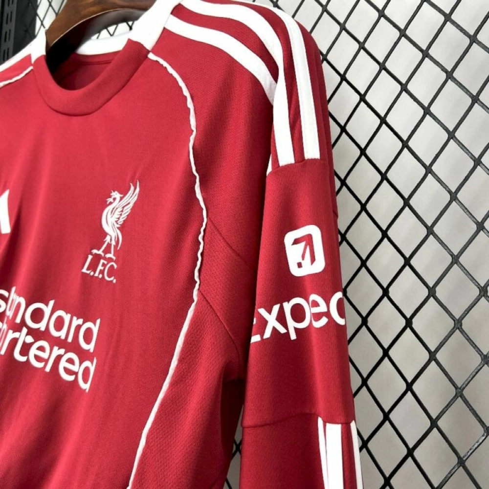 2025/26 Liverpool Home Long Sleeves Jersey