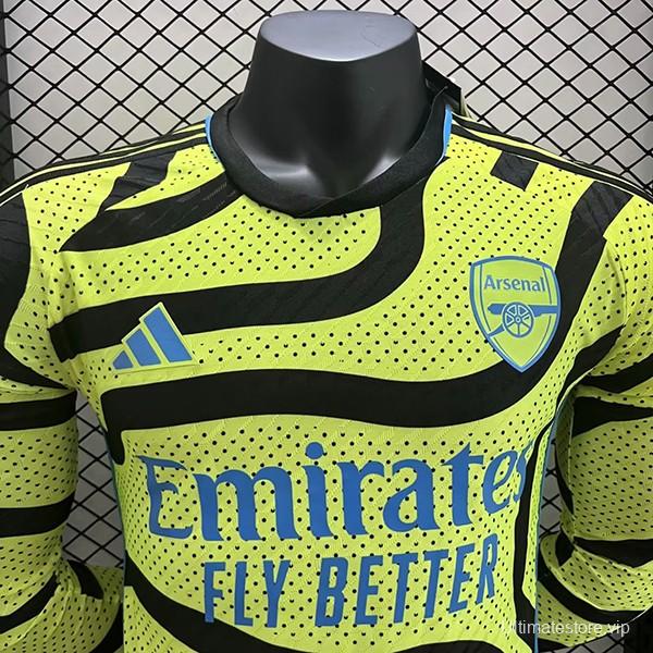 Player version 23/24 Arsenal Away Long Sleeve Jersey