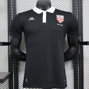 Player Version 24/25 AS Monaco Black 100th Anniversary Special Jersey