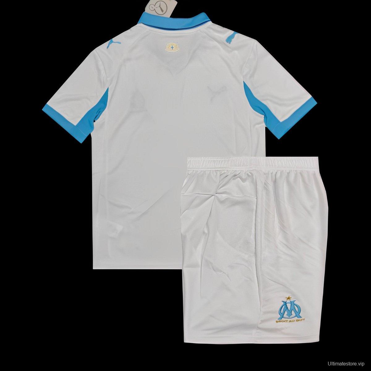 25/26 Kids Olympique Marseille Home Jersey