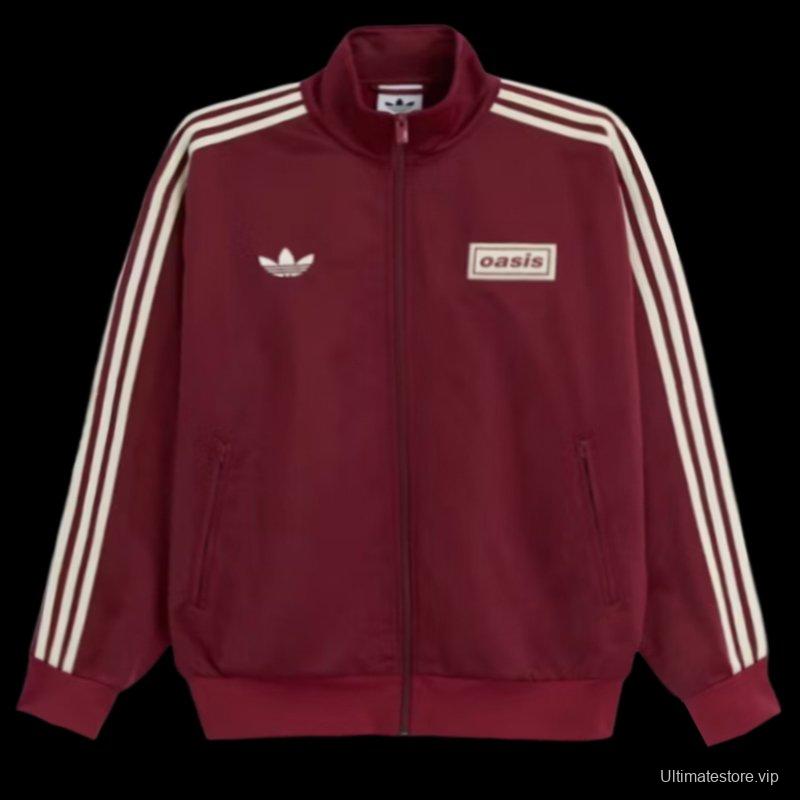 adidas x Oasis Tour Firebird Track Top Noble Maroon