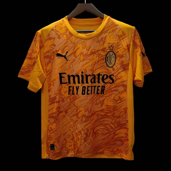 25/26 AC Milan Goalkeeper Third Orange Jersey