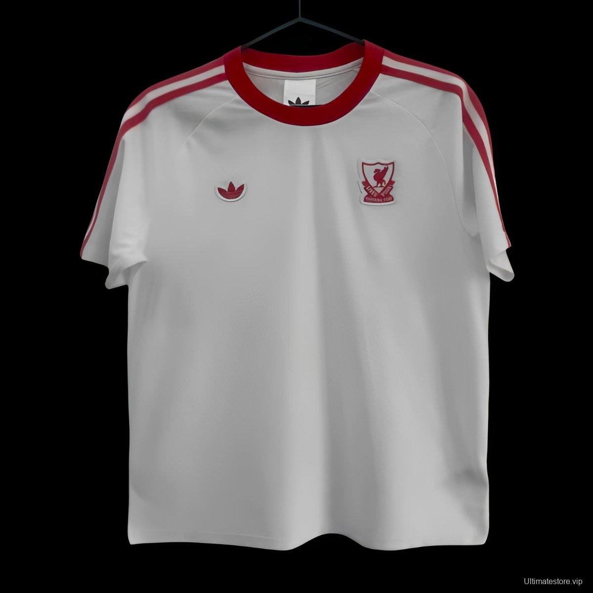 2026 Liverpool Adidas Terrace Icons White Jersey