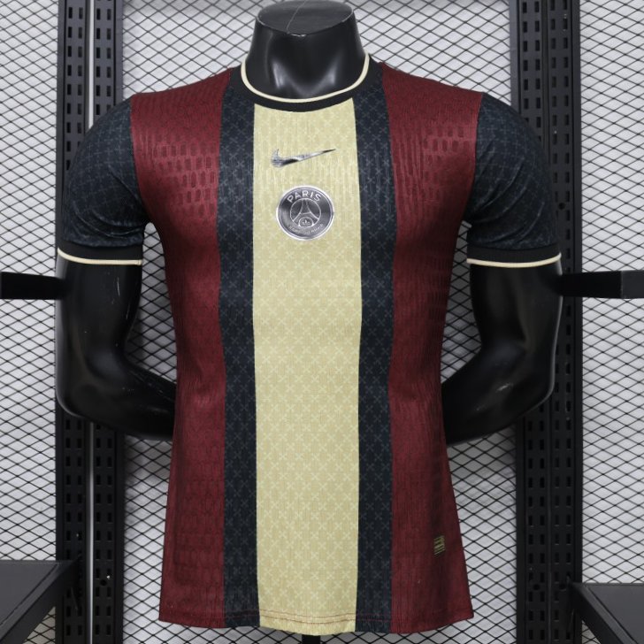Player Version 26/27  PSG Paris Saint-Germain Black Burgundy Gold Special Edition Jersey