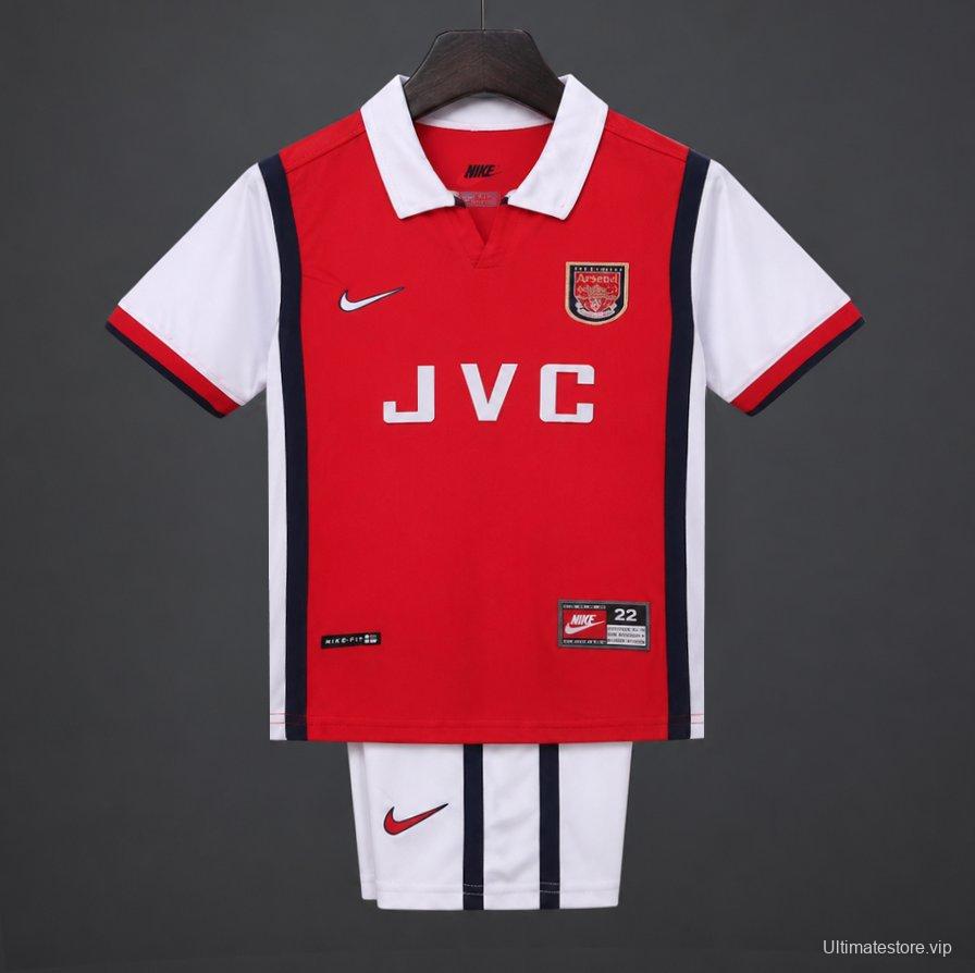 Retro Kids 98/99 Arsenal Home Jersey