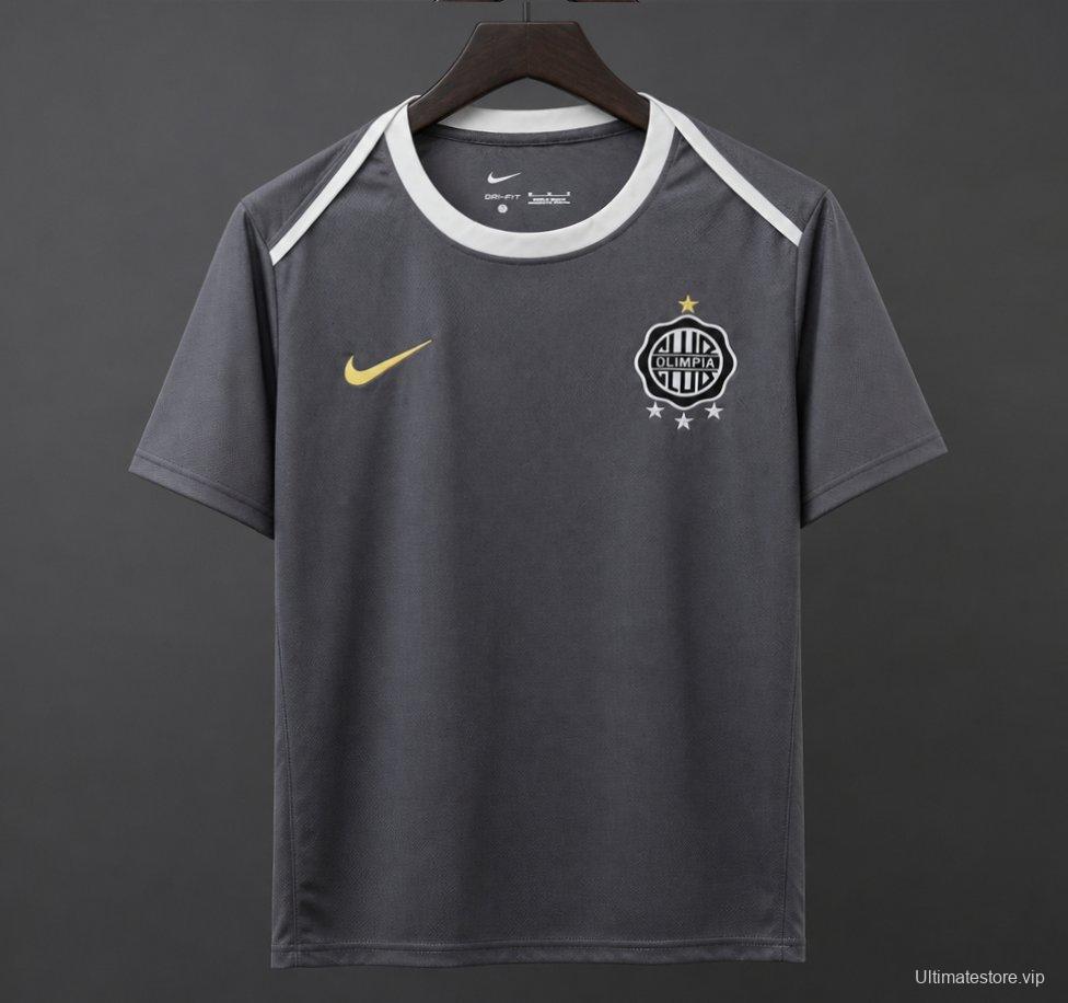 26/27 Olimpia Dark Grey with Clean Minimal Design Training Jersey
