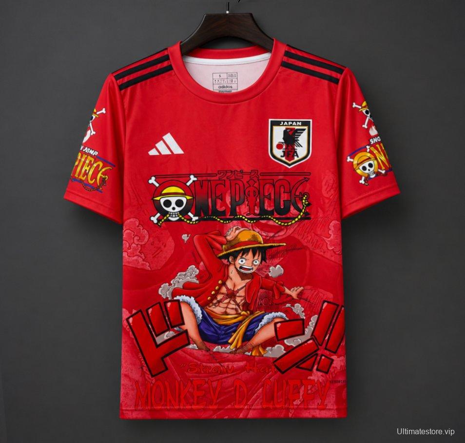 2026 Japan x One Piece Red Special Edition Jersey