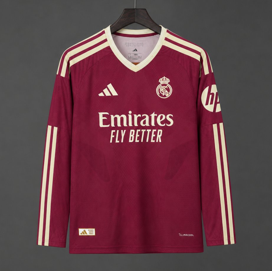 26/27 Real Madrid Third Pink Long Sleeve Jersey