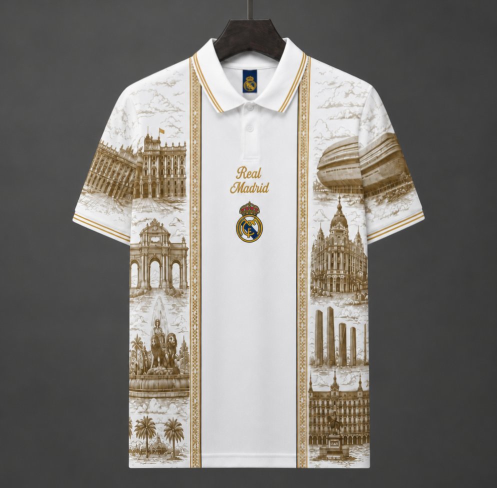 26/27 Real Madrid x Air Dior Paris  Polo Collar Jersey