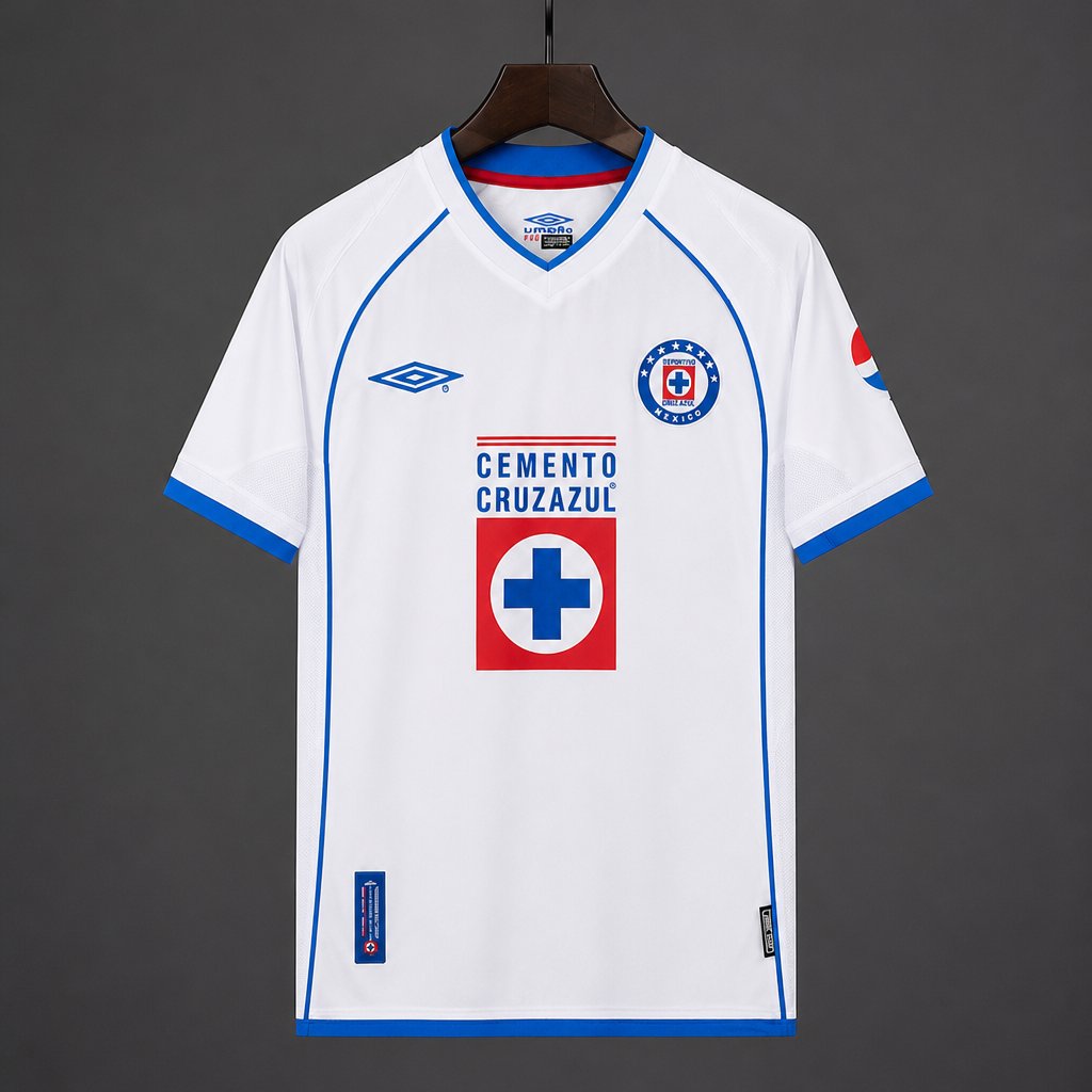 Retro 02/03 Cruz Azul Away White Jersey