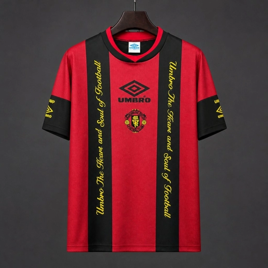 Retro 94/95 Manchester United Red Black Jersey